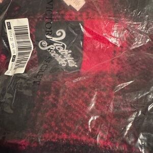 Victoria's Secret Red and Black Scarf